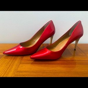 Red Pump heels. Size 12. Prom Perfect.